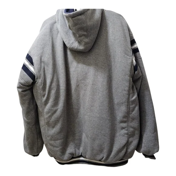 Gray Los Angeles Athelic Full Zip Hoodie 2XL - Picture 2 of 6